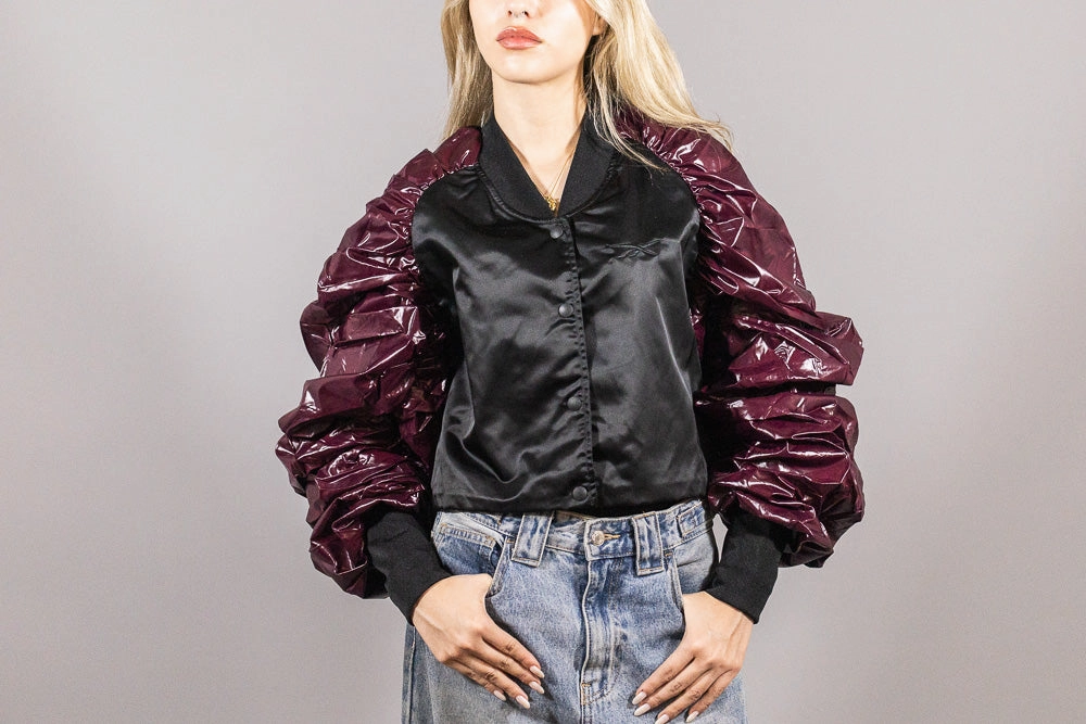 Women's Reebok Puff Sleeve Bomber Jacket