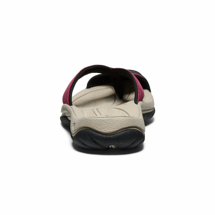 Women's Waimea Leather Flip-Flop  |  Beaujolais
