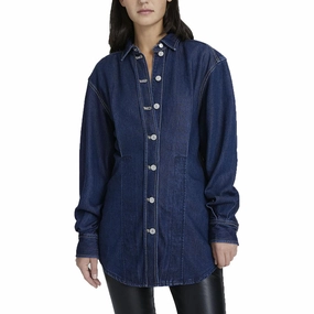 Womens Collar Lyocell Denim Jacket