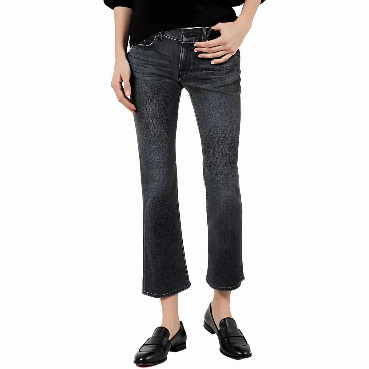Womens Pocket Denim Bootcut Jeans