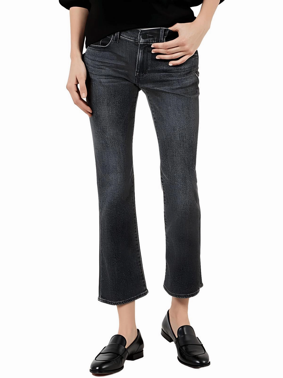 Womens Pocket Denim Bootcut Jeans