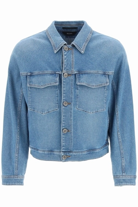 Z Zegna Buttoned Long-Sleeved Denim Jacket