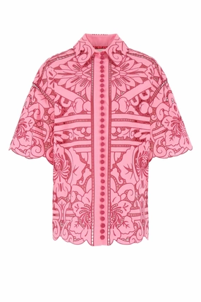 Zimmermann Jude Embroidered Button-Up Shirt